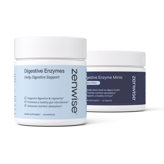 Zenwise Digestive Balance Blend — Relieves Bloating & Soothes the Stomach — 60 Chewable Tablets