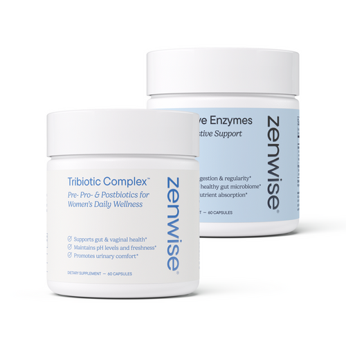 Zenwise Women's Total Balance Blend — Promotes Gut, Vaginal, and Urinary Health. 60 Chewable Tablets.