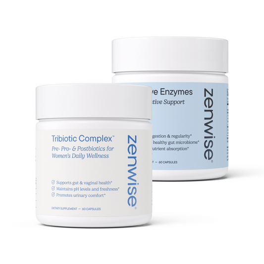 Zenwise Women's Total Balance Blend — Promotes Gut, Vaginal, and Urinary Health. 60 Chewable Tablets.